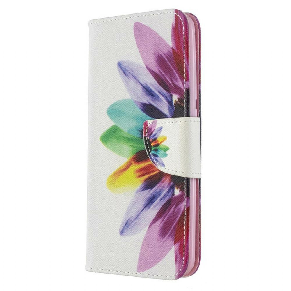 Flip Case Für Xiaomi Redmi 8A Aquarell Blume