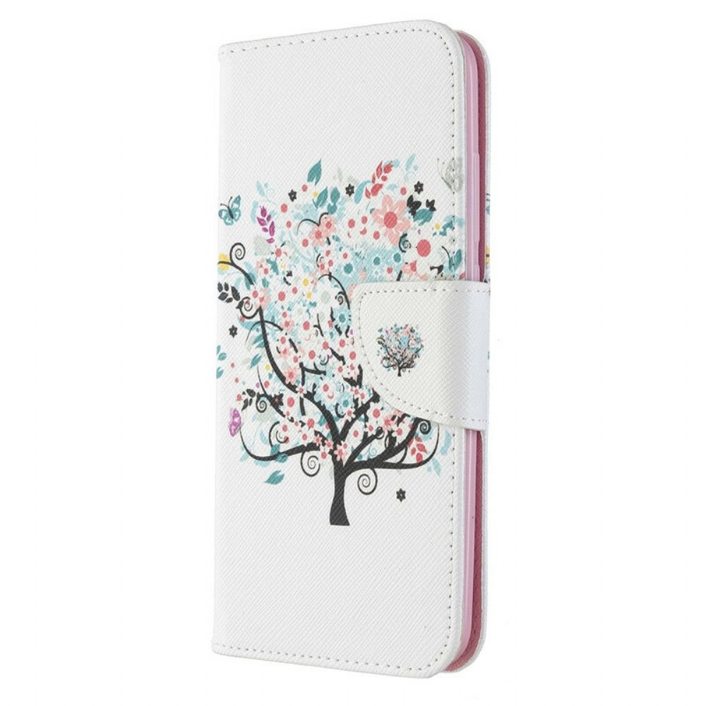 Flip Case Für Xiaomi Redmi 8A Blumiger Baum