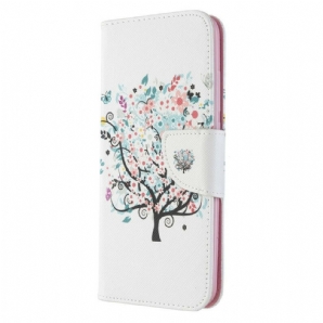 Flip Case Für Xiaomi Redmi 8A Blumiger Baum