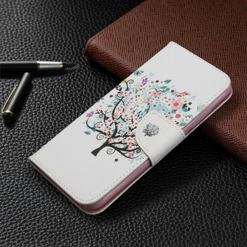 Flip Case Für Xiaomi Redmi 8A Blumiger Baum