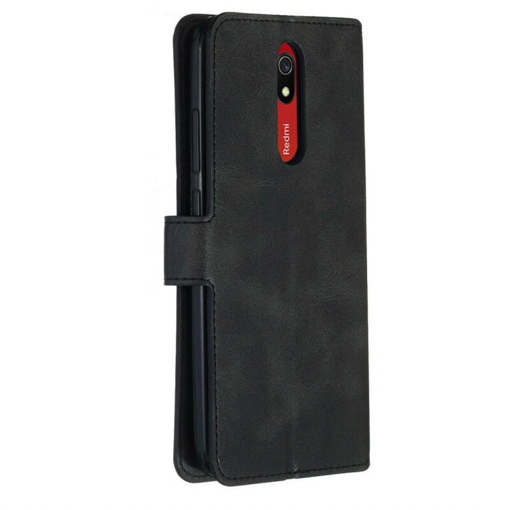 Flip Case Für Xiaomi Redmi 8A Kunstleder Im Retro-stil