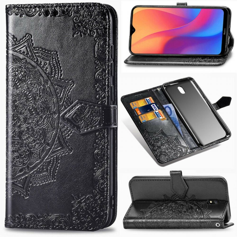 Flip Case Für Xiaomi Redmi 8A Mandala Aus Dem Mittelalter