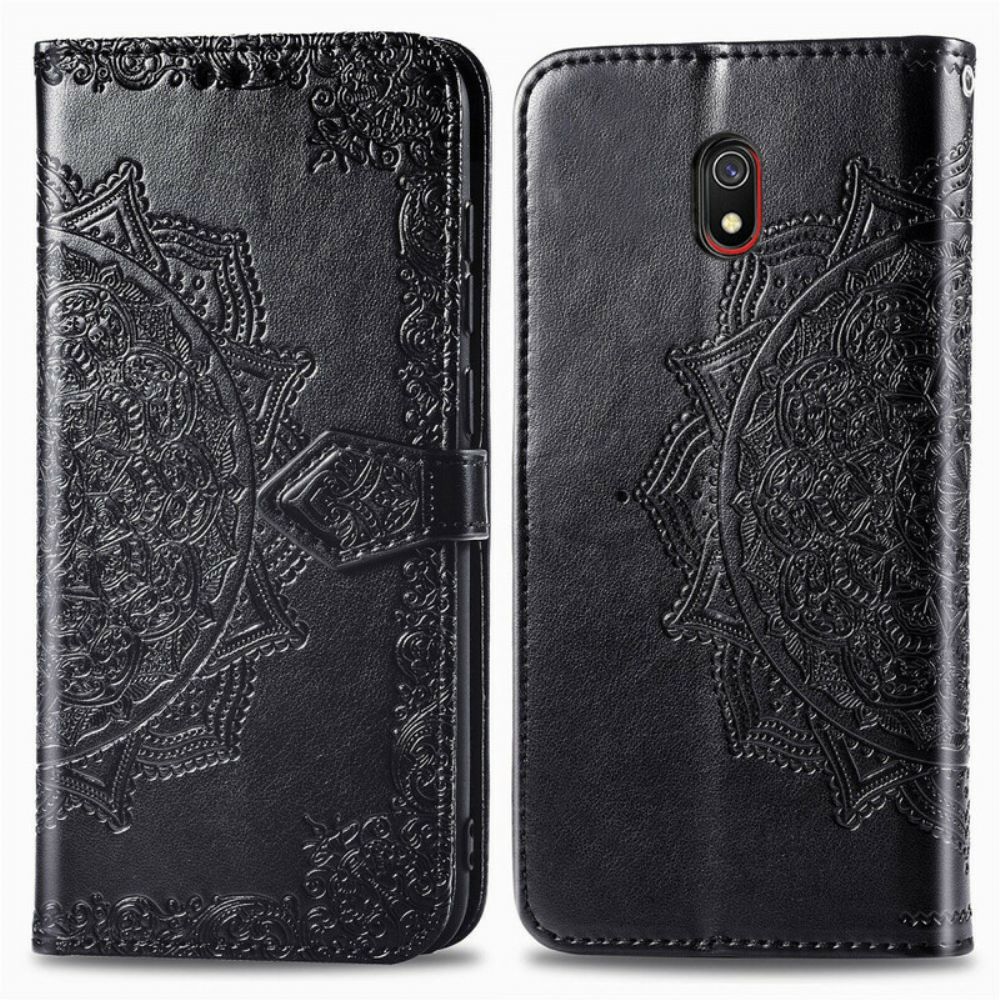 Flip Case Für Xiaomi Redmi 8A Mandala Aus Dem Mittelalter