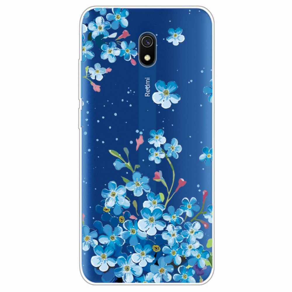 Hülle Für Xiaomi Redmi 8A Blauer Blumenstrauß