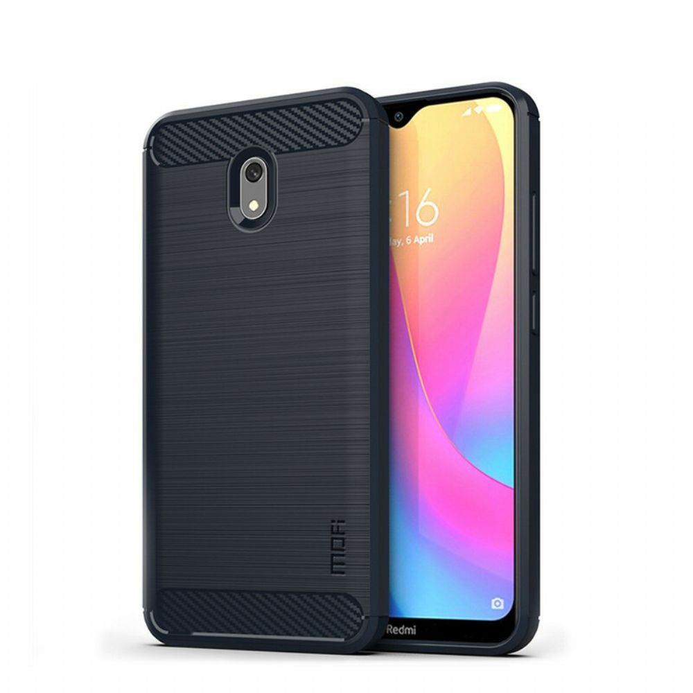 Hülle Für Xiaomi Redmi 8A Mofi Gebürstete Kohlefaser