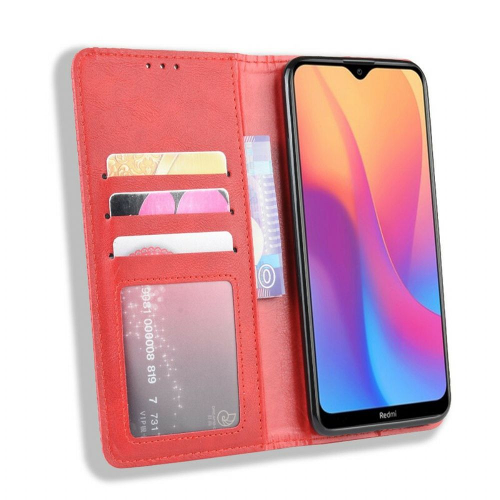 Schutzhülle Für Xiaomi Redmi 8A Flip Case Stilisierter Vintage-ledereffekt