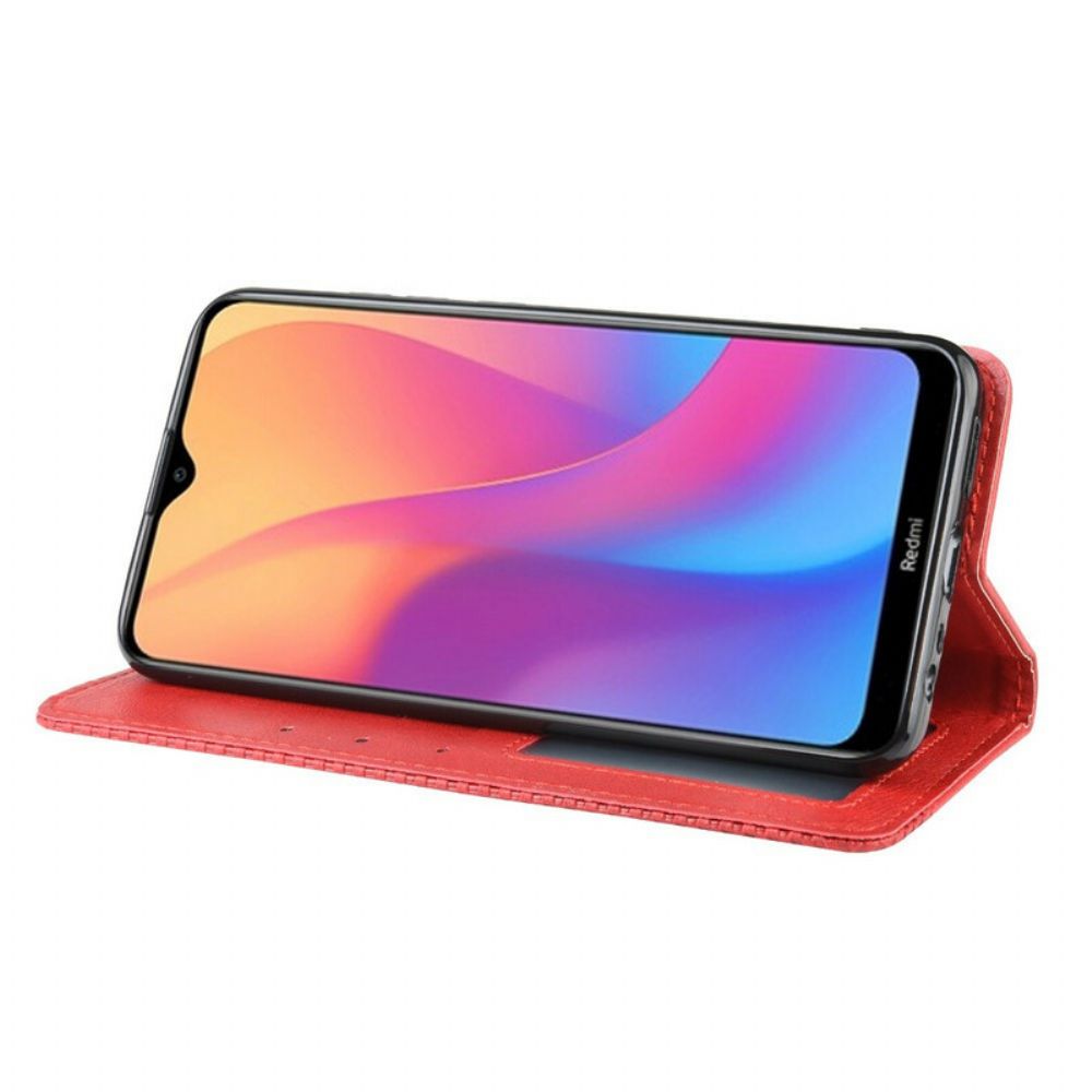 Schutzhülle Für Xiaomi Redmi 8A Flip Case Stilisierter Vintage-ledereffekt