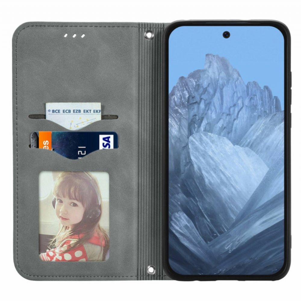 Flip Case Für Google Pixel 9 Pro Xl Wildledereffekt