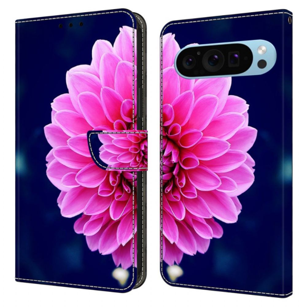 Lederhüllen Google Pixel 9 Pro Xl Handyhülle Rosa Blume