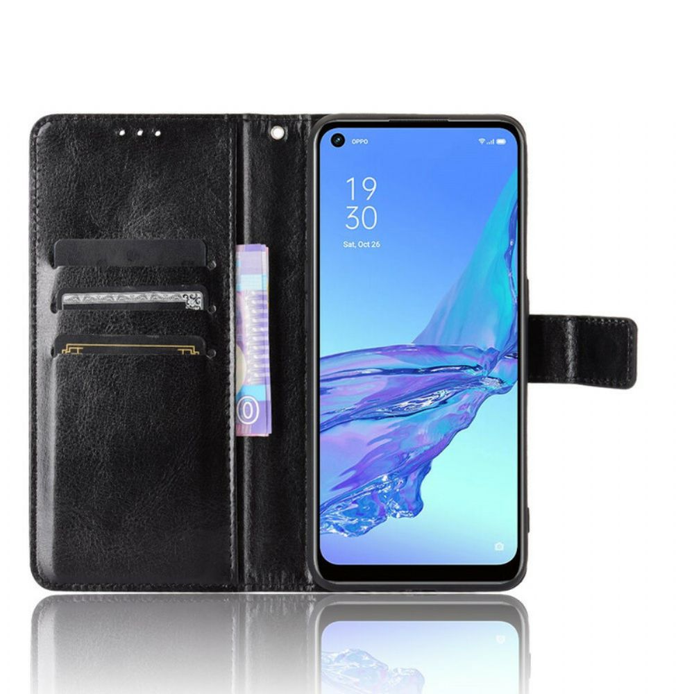 Flip Case Für Oppo A53 / A53s Auffälliges Kunstleder