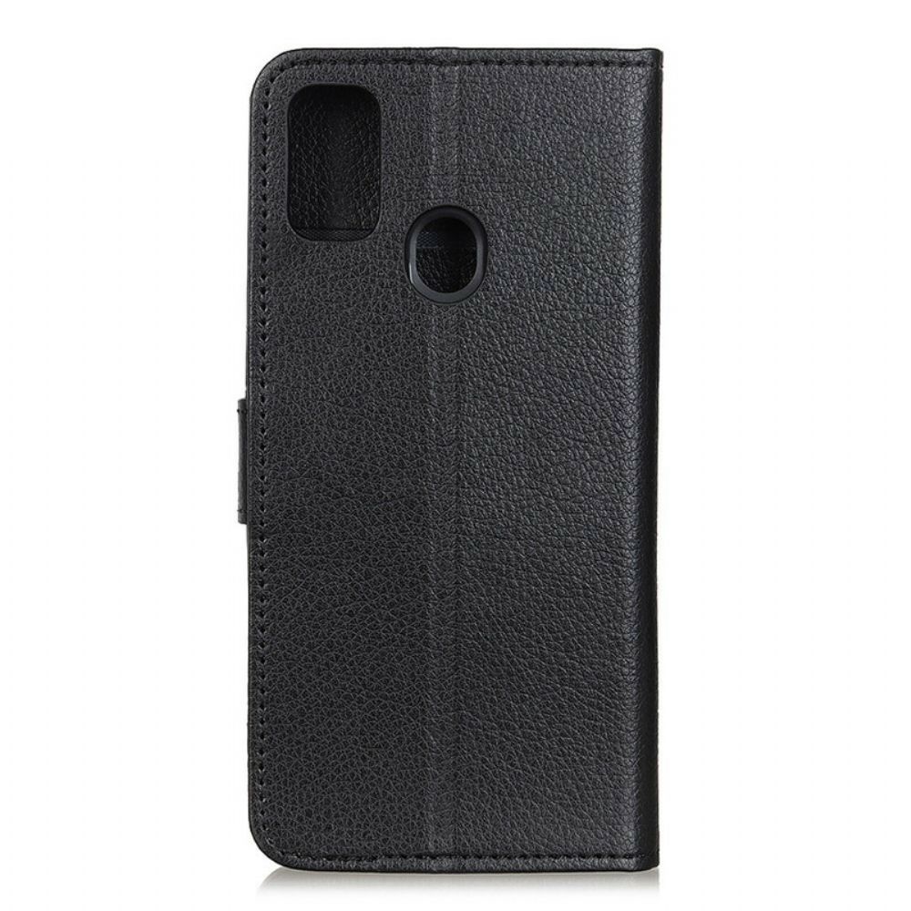 Flip Case Für Oppo A53 / A53s Kunstleder Litschi