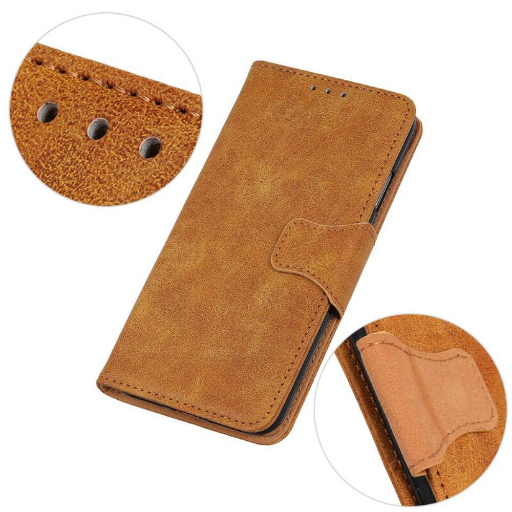 Flip Case Für Oppo A53 / A53s Vintage Spaltleder