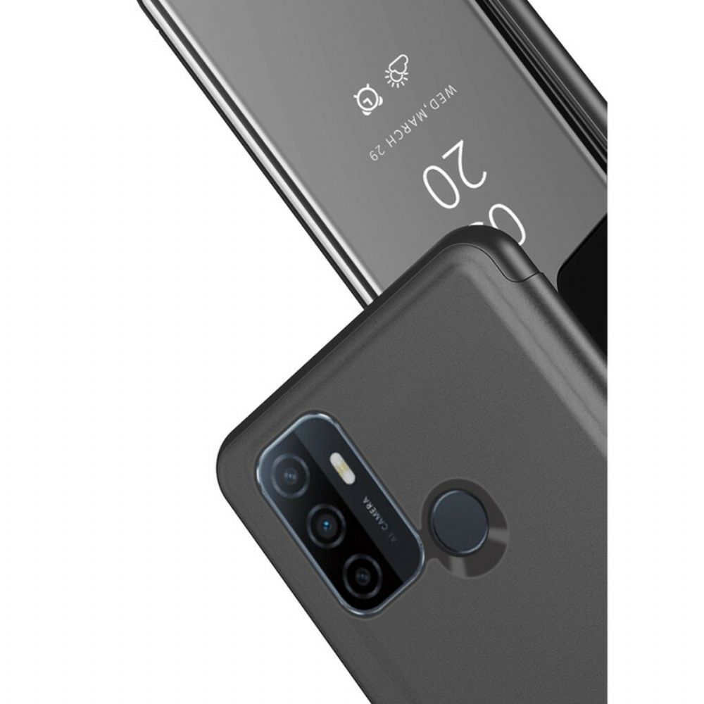 Schutzhülle Für Oppo A53 / A53s Spiegel Und Kunstleder