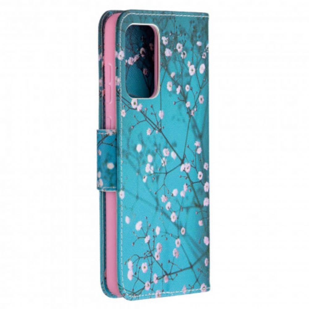 Flip Case Für Samsung Galaxy A72 4G / 5G Blühender Baum