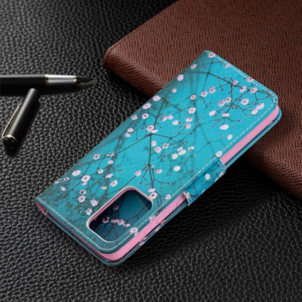 Flip Case Für Samsung Galaxy A72 4G / 5G Blühender Baum