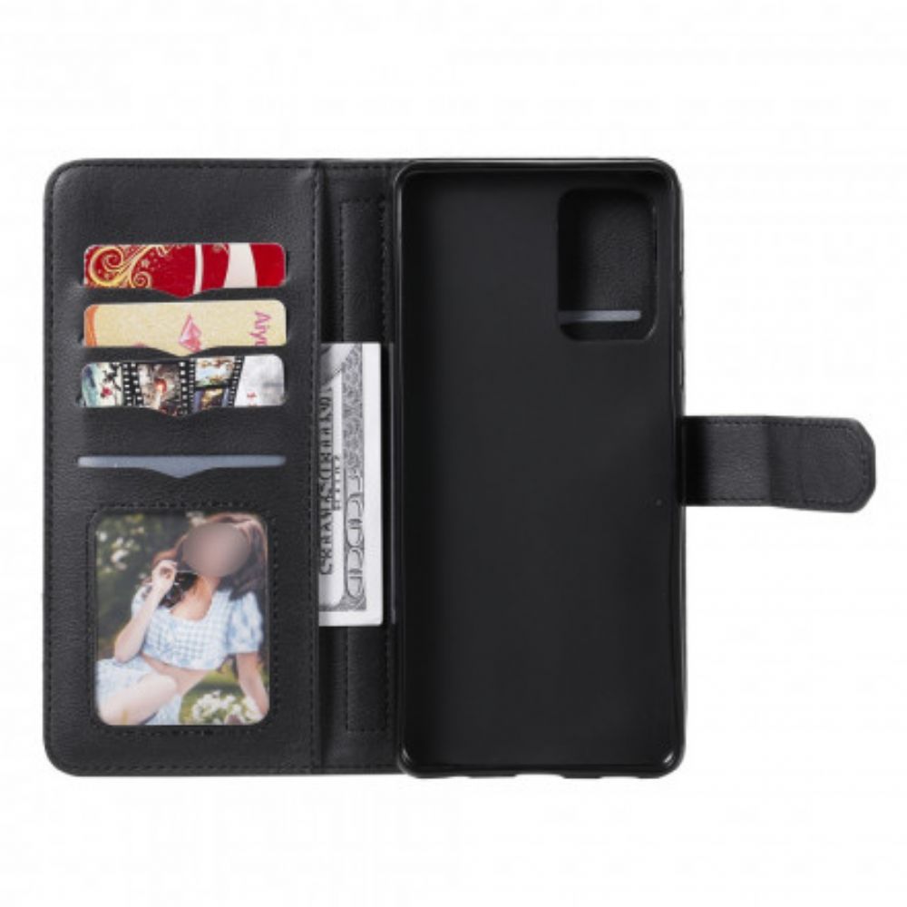 Flip Case Für Samsung Galaxy A72 4G / 5G Multifunktionaler 10er Kartenhalter