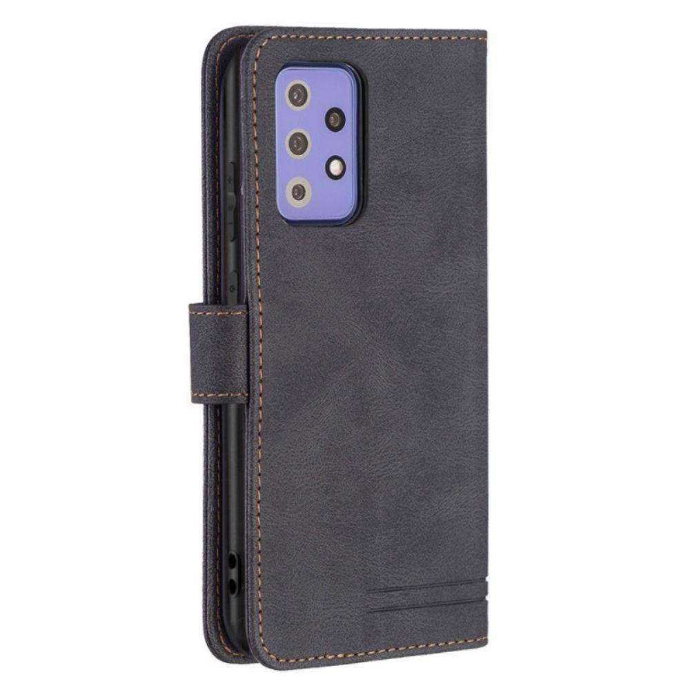 Flip Case Für Samsung Galaxy A72 4G / 5G Rfid-binfen-farbe