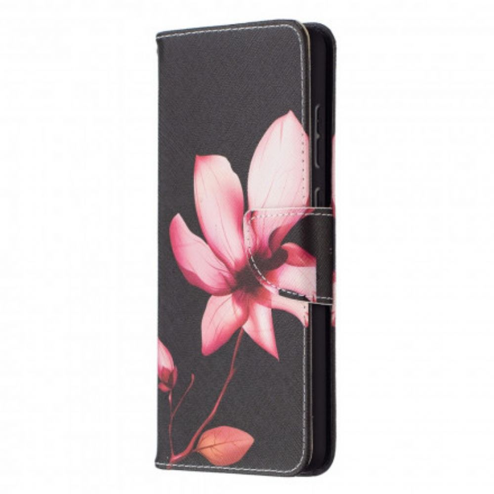 Flip Case Für Samsung Galaxy A72 4G / 5G Rosa Blume