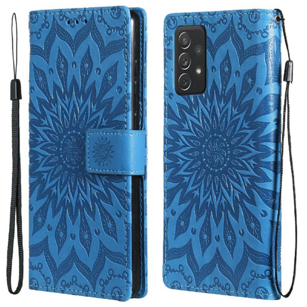 Flip Case Für Samsung Galaxy A72 4G / 5G Sonnenblume