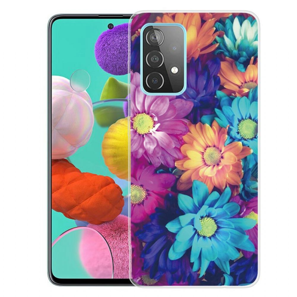 Handyhülle Für Samsung Galaxy A72 4G / 5G Flexible Blumen