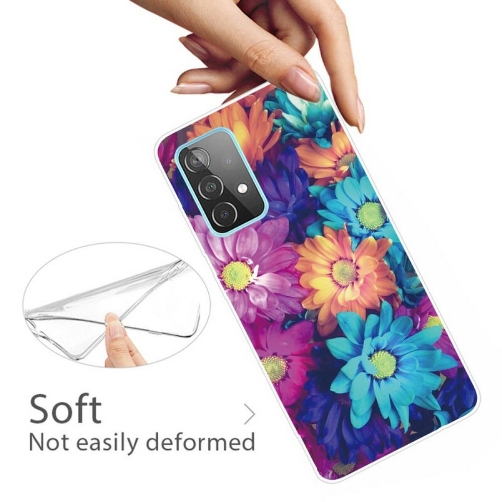 Handyhülle Für Samsung Galaxy A72 4G / 5G Flexible Blumen