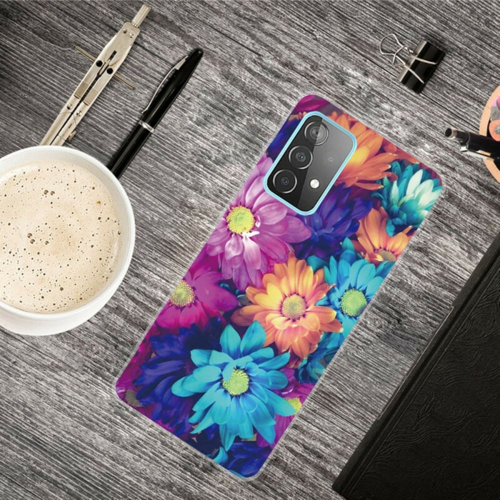 Handyhülle Für Samsung Galaxy A72 4G / 5G Flexible Blumen