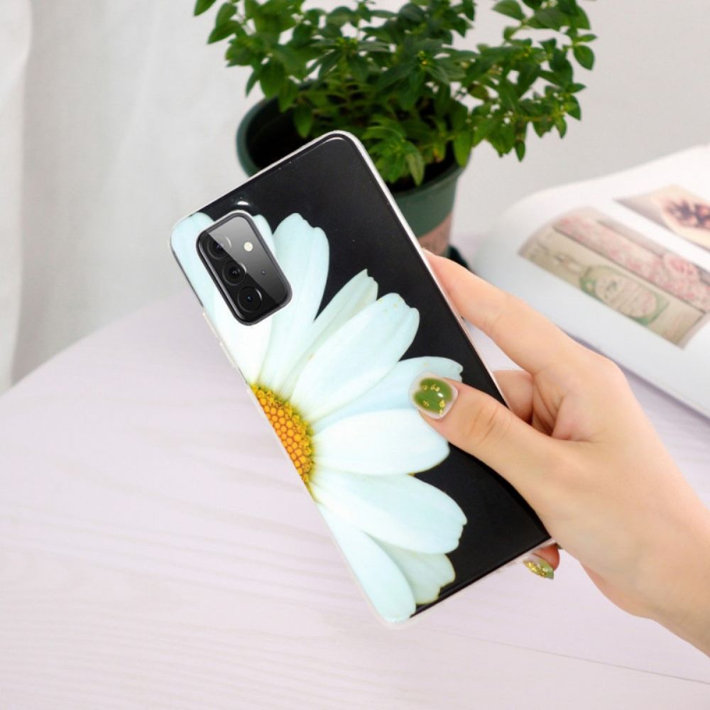 Handyhülle Für Samsung Galaxy A72 4G / 5G Fluoreszierende Blumenserie