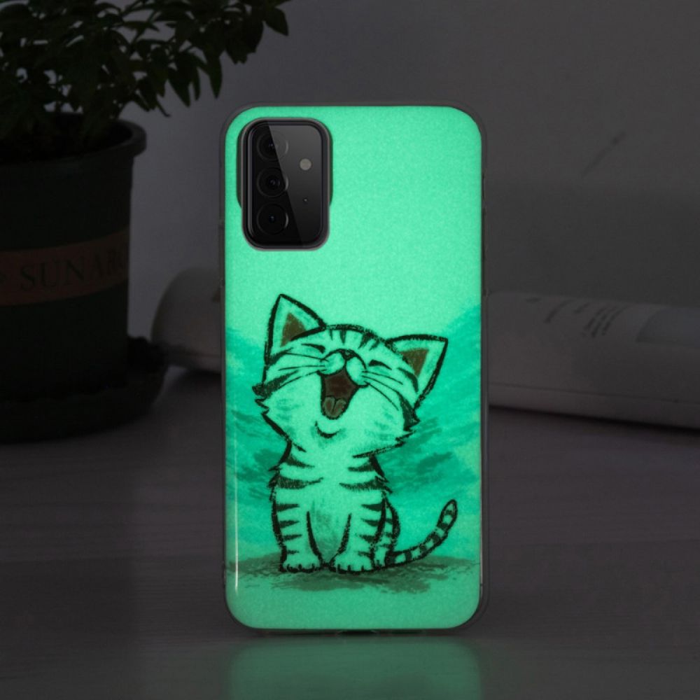 Handyhülle Für Samsung Galaxy A72 4G / 5G Fluoreszierende Kat.-nr