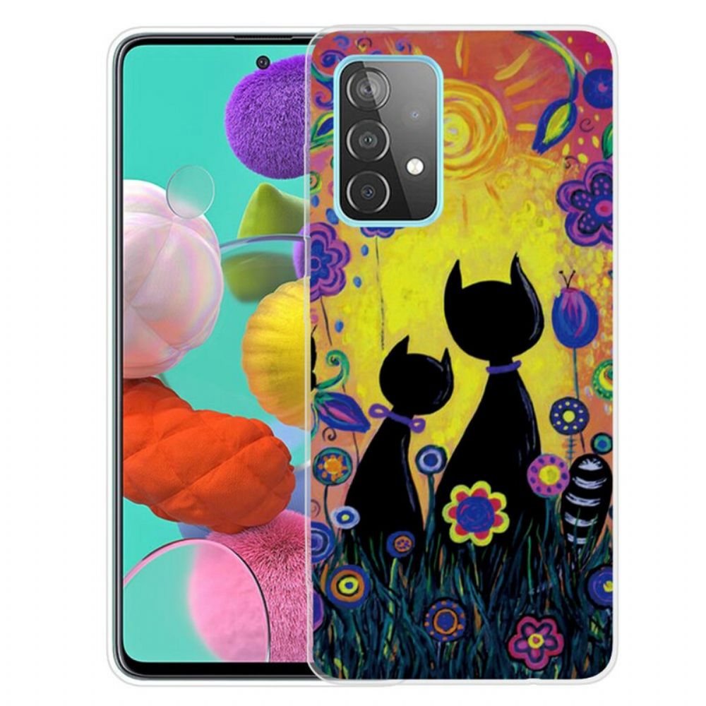 Hülle Für Samsung Galaxy A72 4G / 5G Cartoon-katze