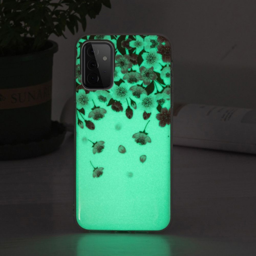 Hülle Für Samsung Galaxy A72 4G / 5G Fluoreszierende Blumen