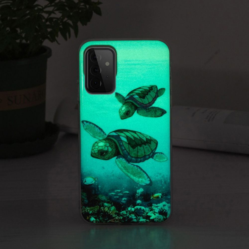 Hülle Für Samsung Galaxy A72 4G / 5G Fluoreszierende Schildkröten