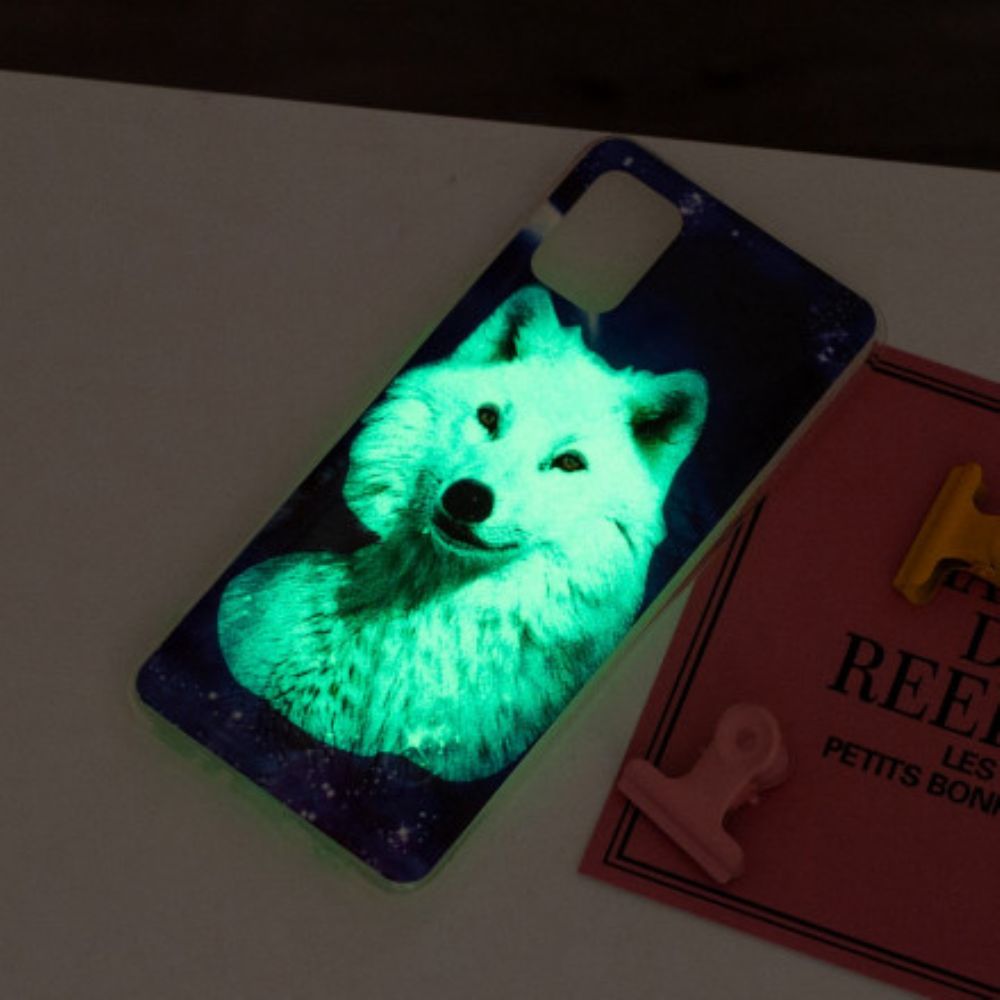 Hülle Für Samsung Galaxy A72 4G / 5G Fluoreszierende Wolf-serie