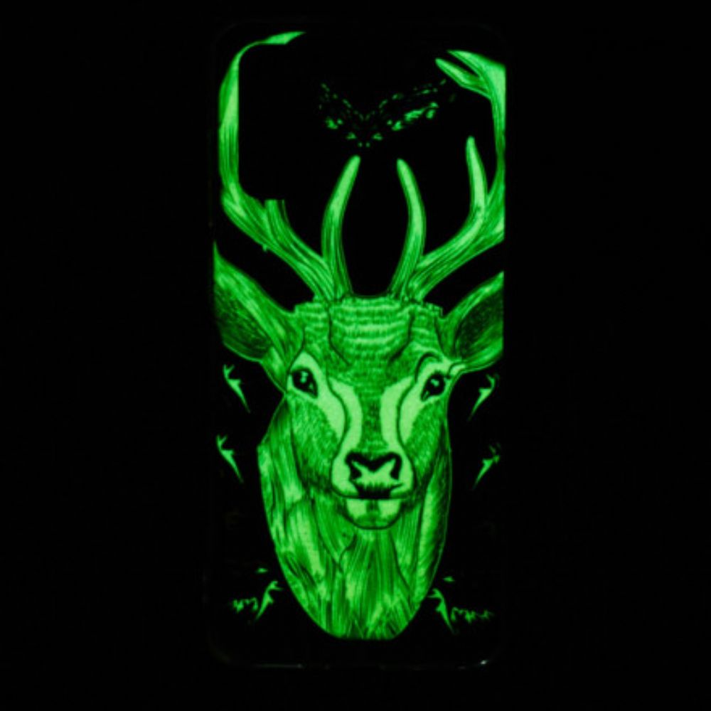 Hülle Für Samsung Galaxy A72 4G / 5G Fluoreszierender Majestätischer Hirsch