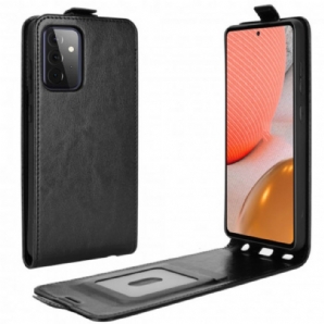 Lederhüllen Für Samsung Galaxy A72 4G / 5G Flip Case Vertikale Klappe In Lederoptik