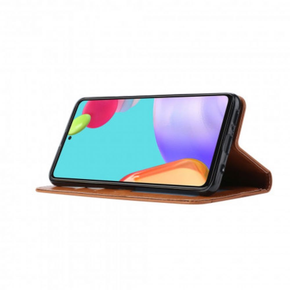 Schutzhülle Für Samsung Galaxy A72 4G / 5G Flip Case Kartenetui Aus Kunstleder