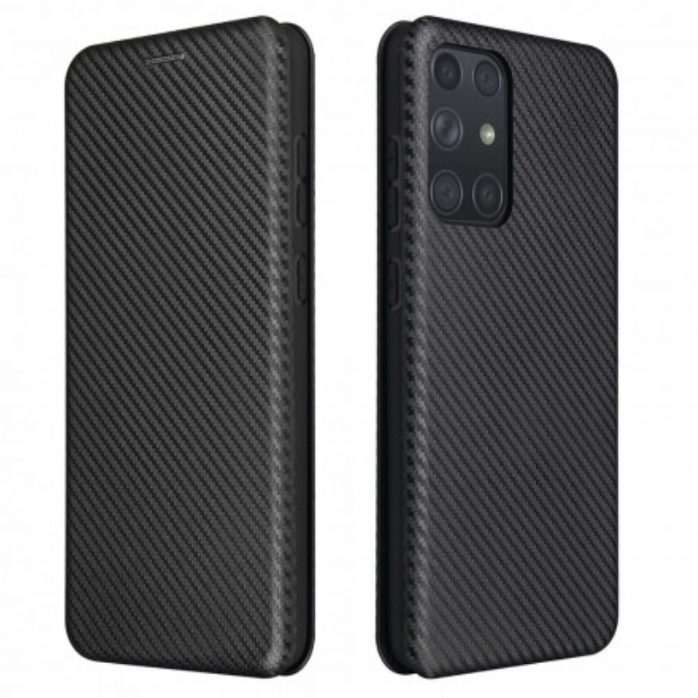 Schutzhülle Für Samsung Galaxy A72 4G / 5G Flip Case Kohlefaser