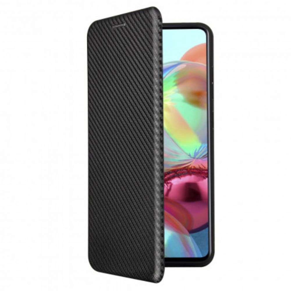 Schutzhülle Für Samsung Galaxy A72 4G / 5G Flip Case Kohlefaser