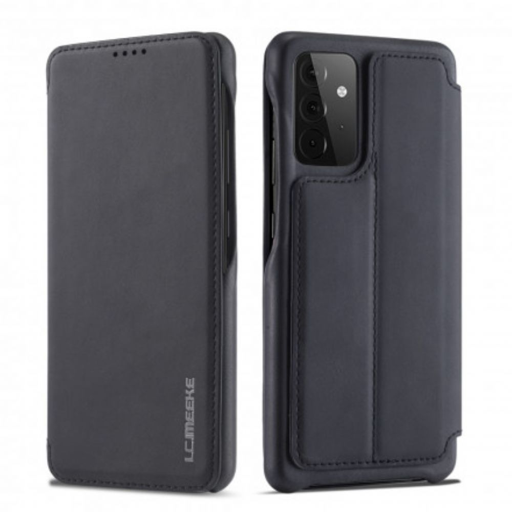 Schutzhülle Für Samsung Galaxy A72 4G / 5G Flip Case Lc.imeeke Ledereffekt