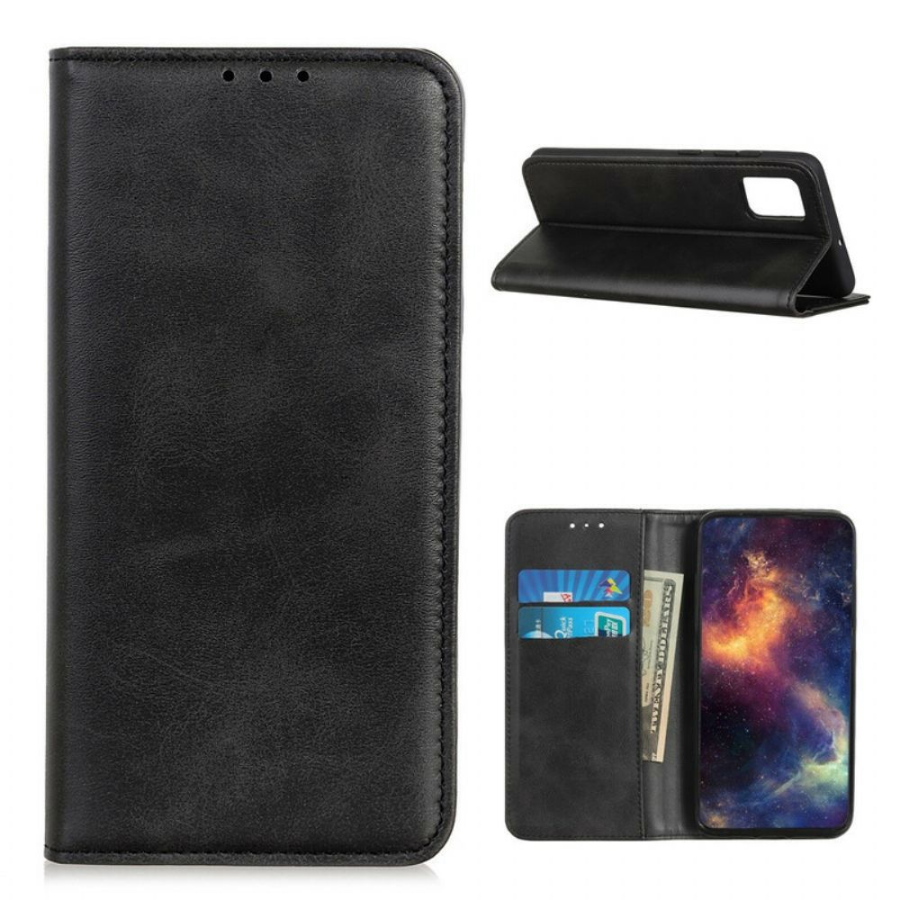 Schutzhülle Für Samsung Galaxy A72 4G / 5G Flip Case Spaltleder