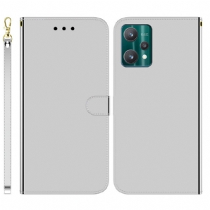 Flip Case Für Realme 9 Pro Plus Spiegel Mit Kunstlederbezug