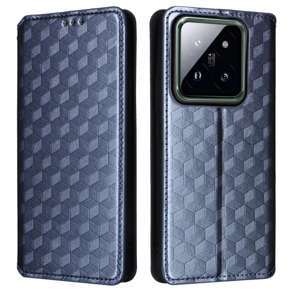 Flip Case Für Xiaomi 14 Pro 3d-würfel