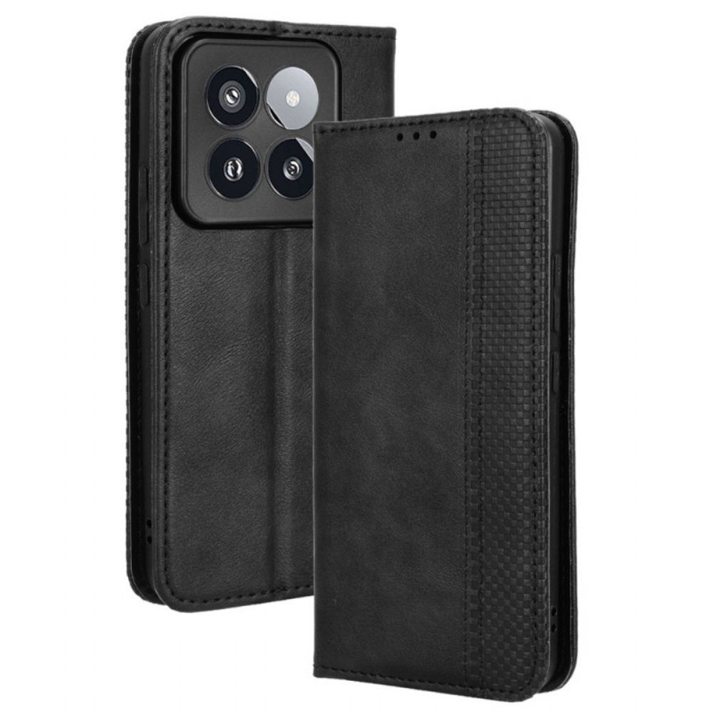 Flip Case Xiaomi 14 Pro Vintage-kunstleder