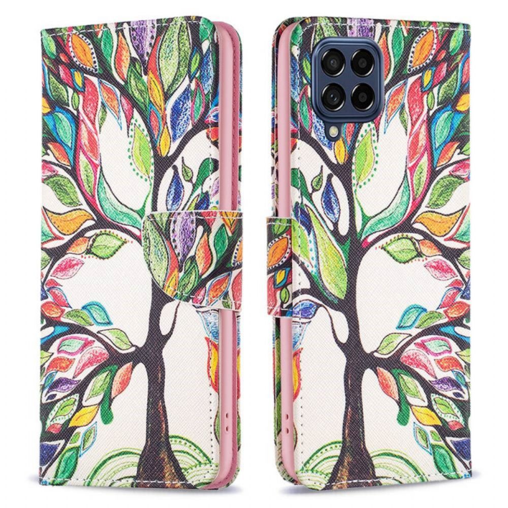 Flip Case Für Samsung Galaxy M53 5G Baum