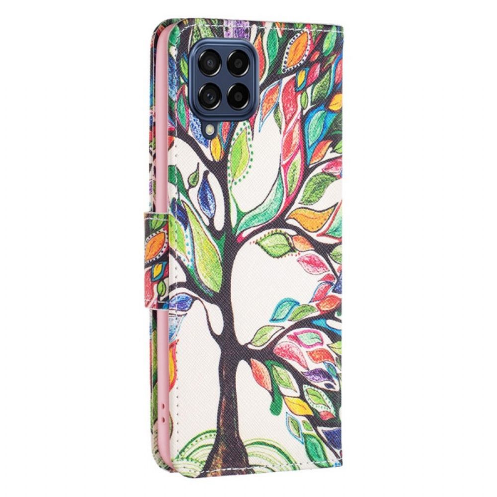 Flip Case Für Samsung Galaxy M53 5G Baum