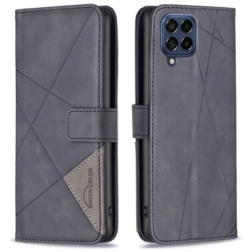 Flip Case Für Samsung Galaxy M53 5G Binfen Farbdreiecke