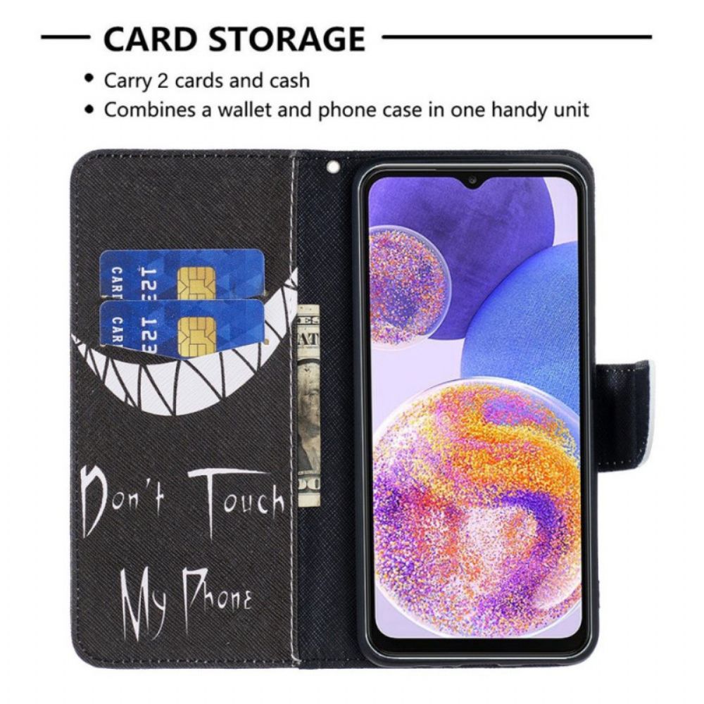 Flip Case Für Samsung Galaxy M53 5G Böses Telefon