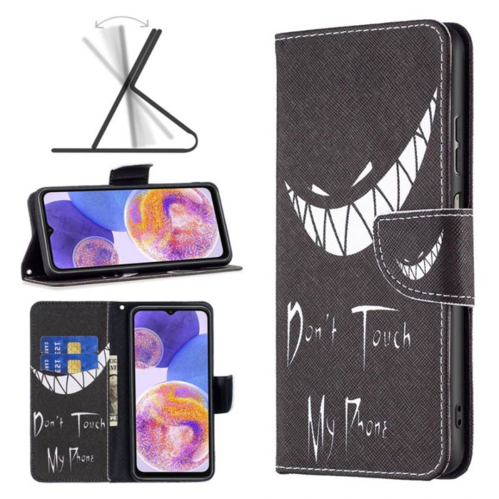 Flip Case Für Samsung Galaxy M53 5G Böses Telefon