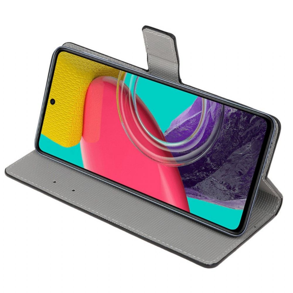 Flip Case Für Samsung Galaxy M53 5G Bunte Schmetterlinge