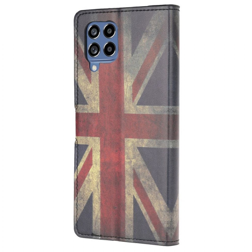 Flip Case Für Samsung Galaxy M53 5G Englische Flagge