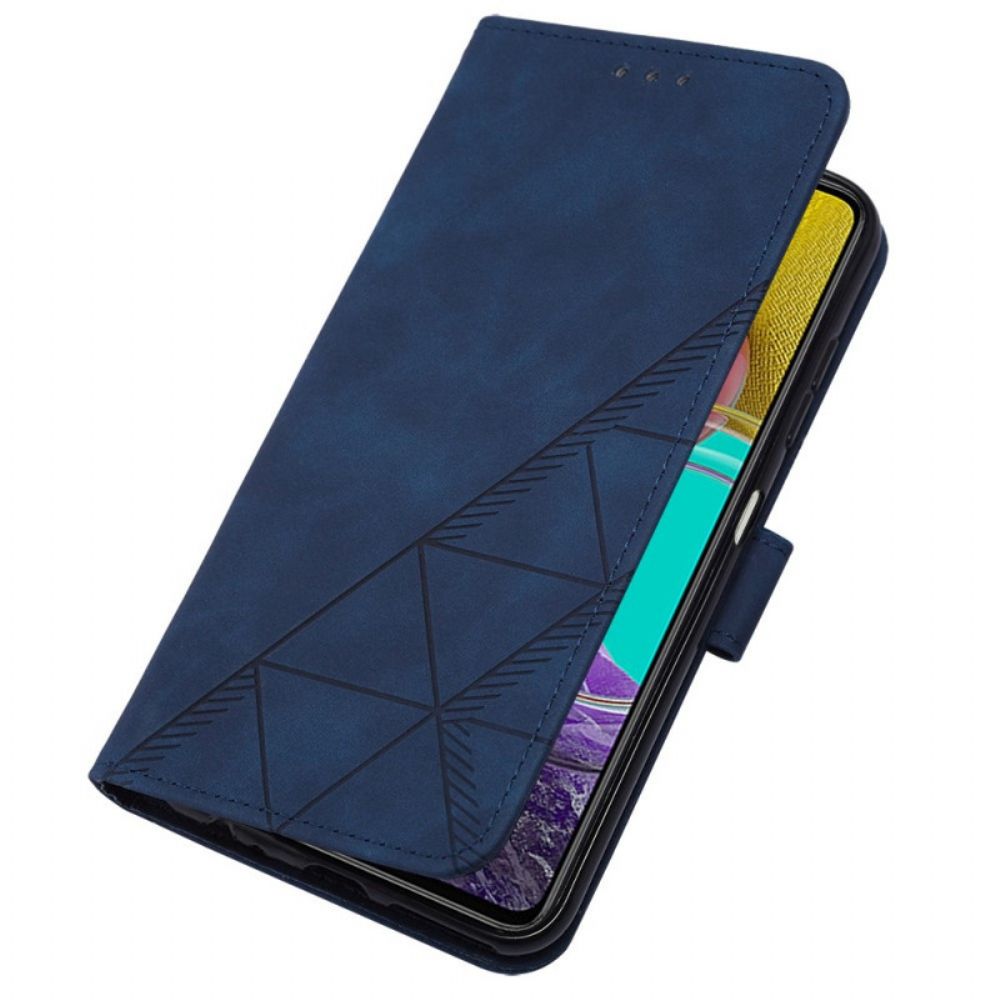 Flip Case Für Samsung Galaxy M53 5G Mit Kordel Riemendreiecke